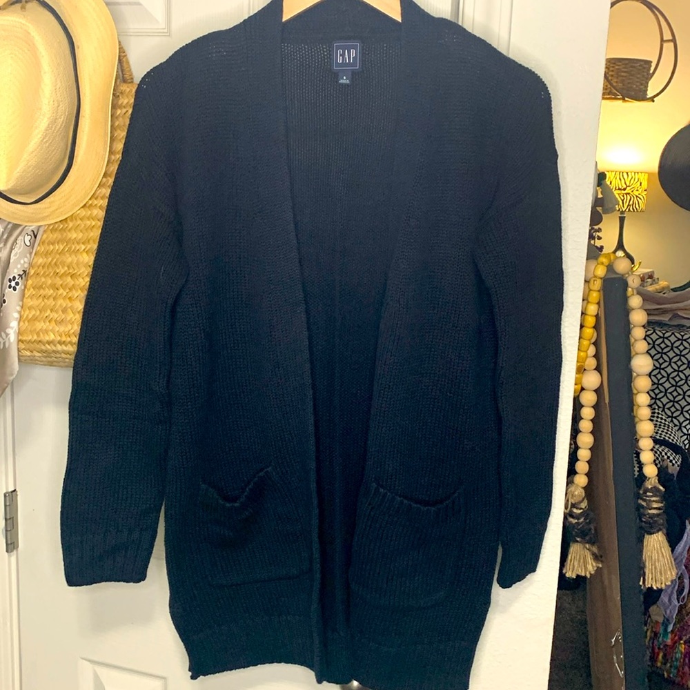 GAP open front long line cardigan (2022)